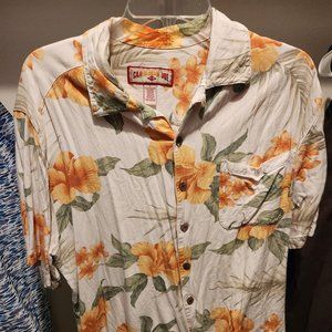 Hawaiian Button Down Shirt Floral
